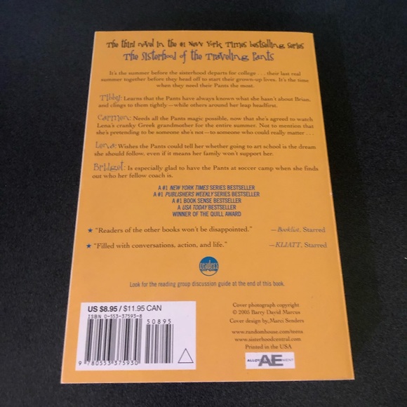 🍑 3/20$ 🍑 The Third Summer of the Sisterhood - Picture 3 of 4